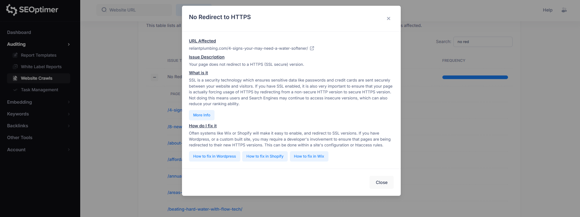 No redirect to HTTPs